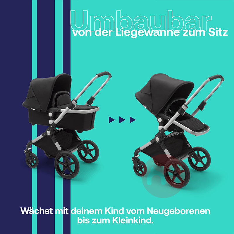 Bugaboo Dua dalam satu dua arah jalan yang bisa dilipat