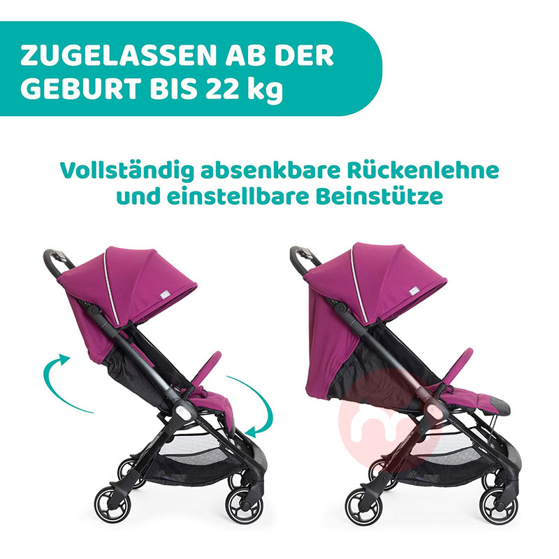 Chicco Pengendali bayi ungu merah muda yang bisa dilipat ultra cahaya