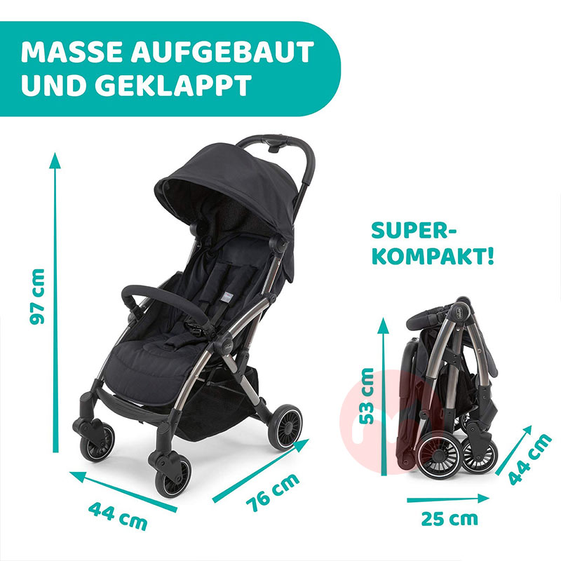 Chico satu tombol melipat pengawal bayi portable