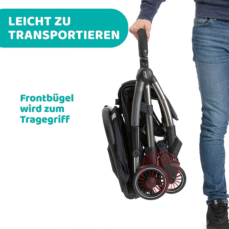 Chico satu tombol melipat pengawal bayi portable