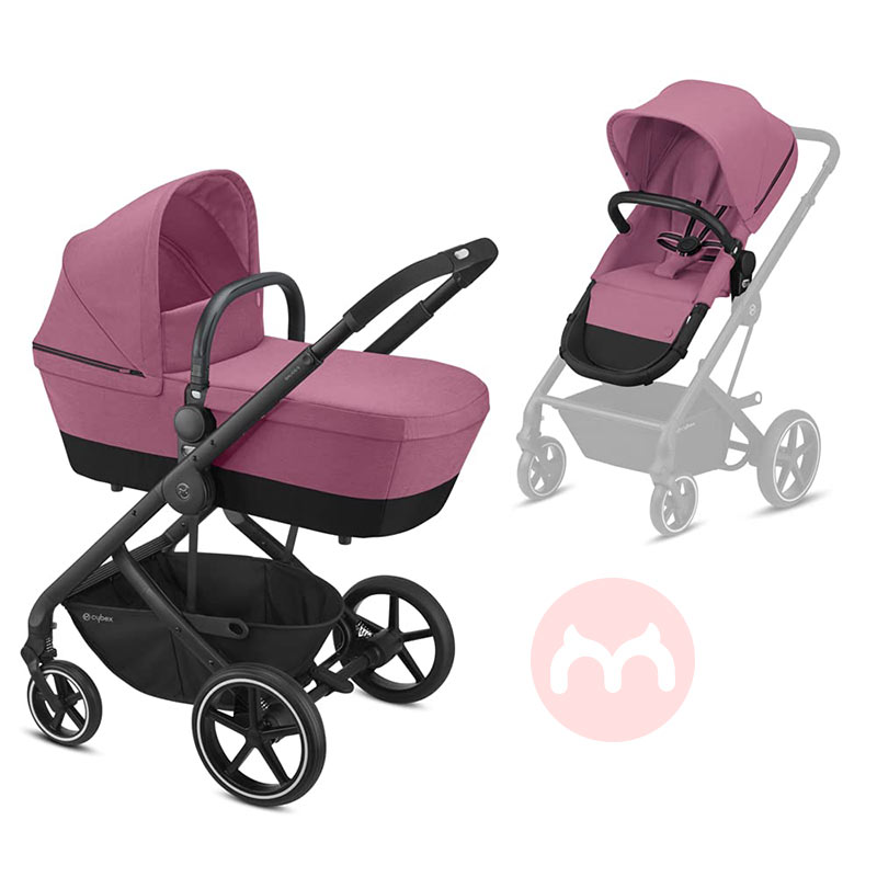 Cybex Dua kali lipat Magnolia pink baby stroller