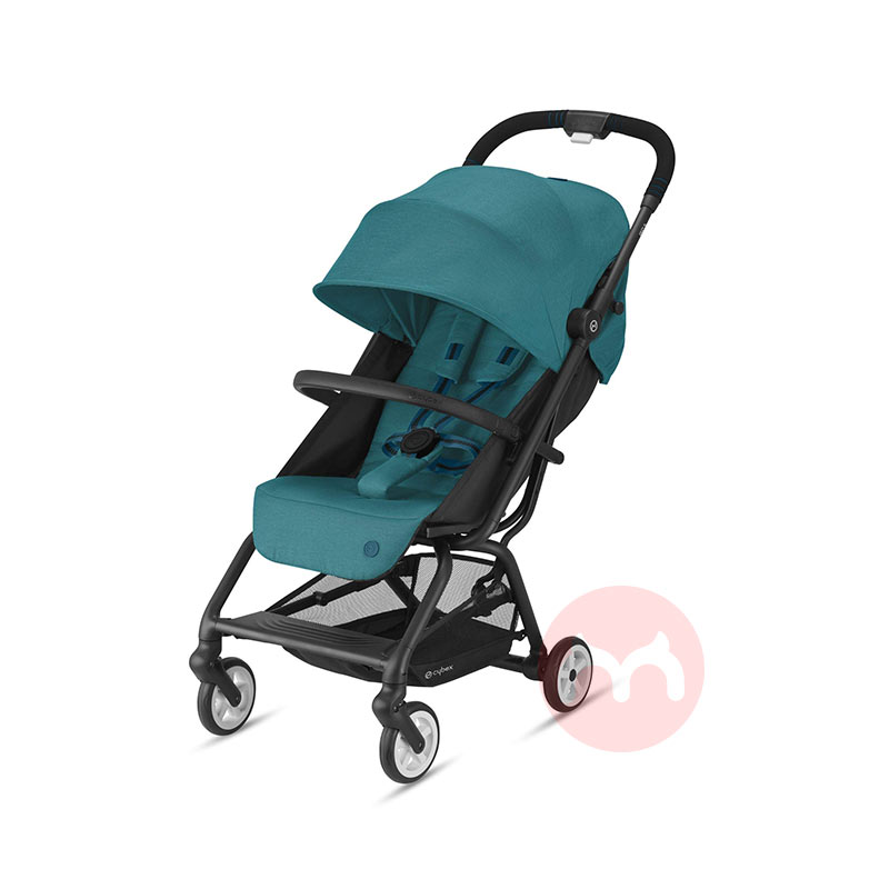 Satu tombol melipat mobil bayi biru sungai