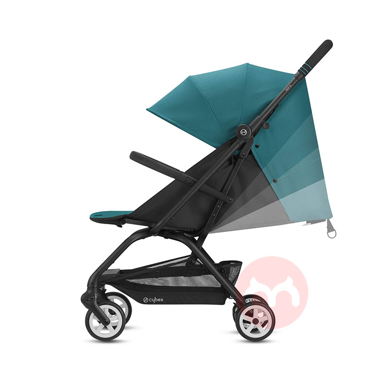 Satu tombol melipat mobil bayi biru sungai