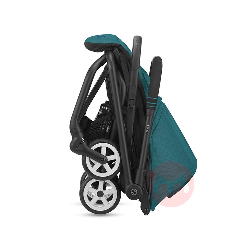 Satu tombol melipat mobil bayi biru sungai