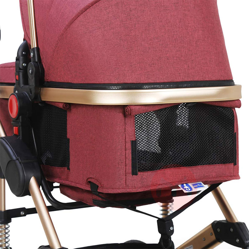 Daliya Pakaian merah elegan multifunksional stroller
