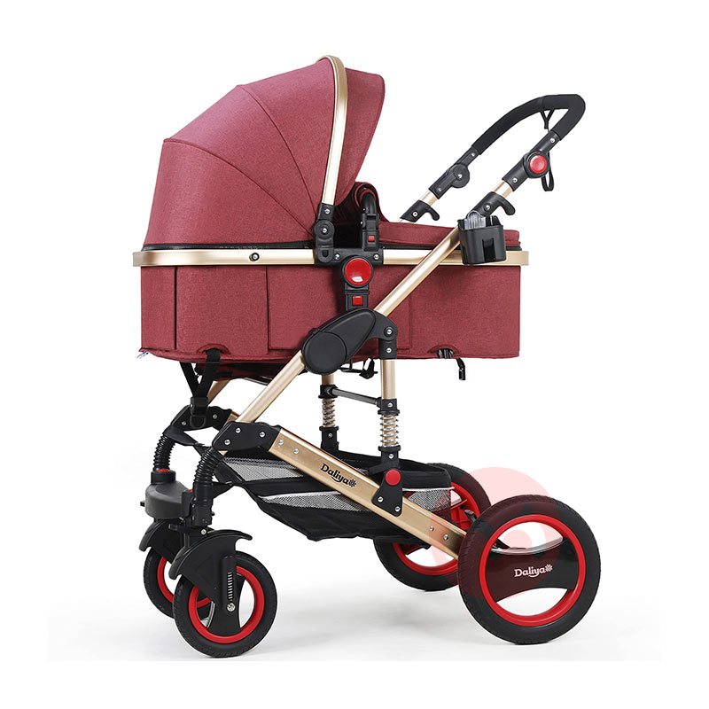 Daliya Pakaian merah elegan multifunksional stroller