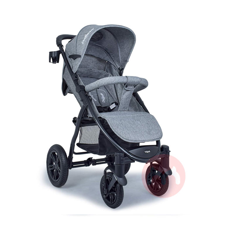 Pandangan tinggi roda besar baby stroller