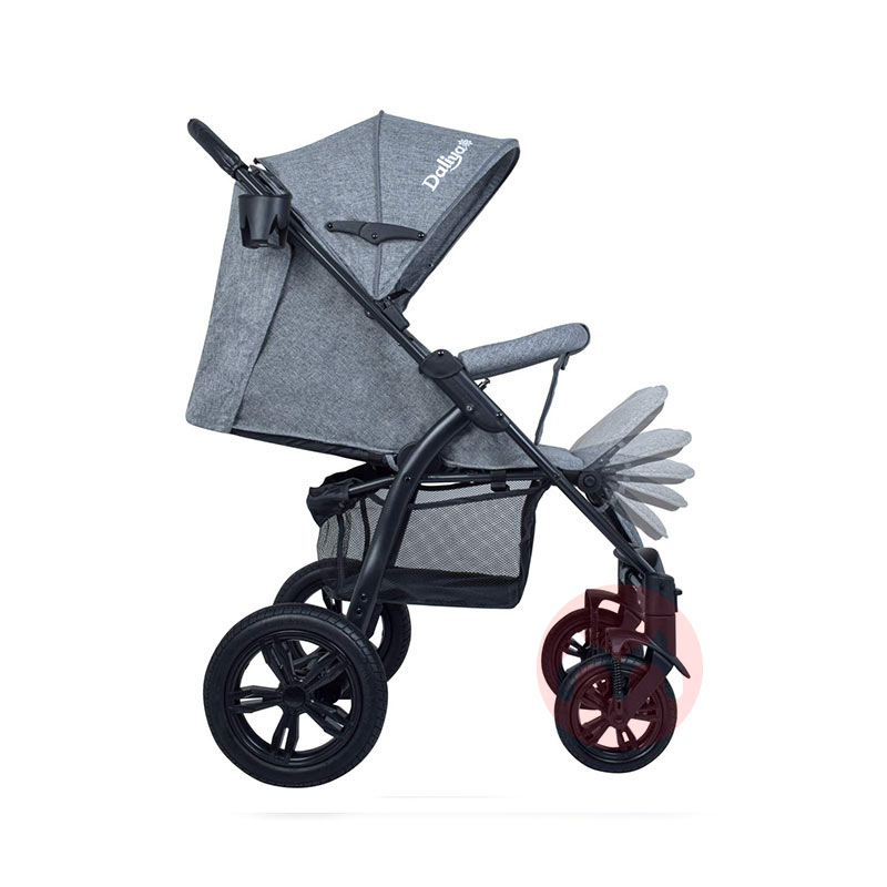 Pandangan tinggi roda besar baby stroller