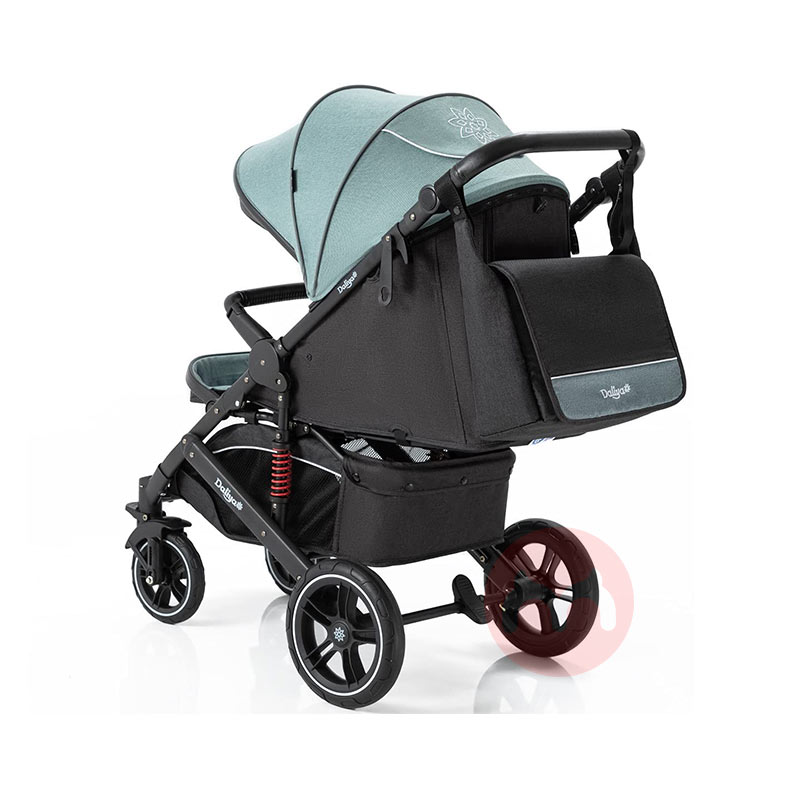 Daliya Perjalanan bayi hijau yang bisa dilipat dua cara