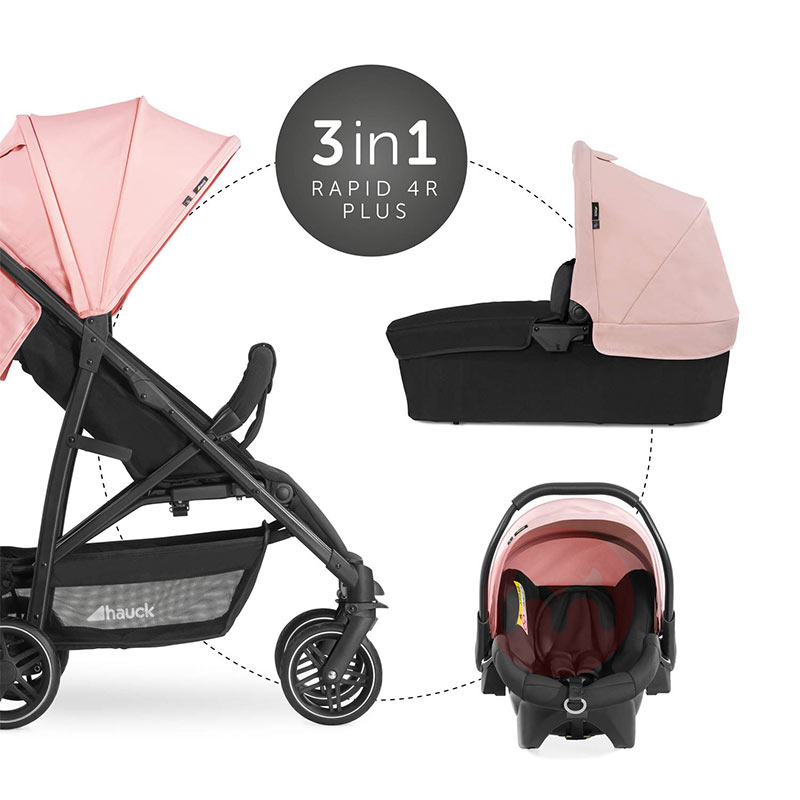 Hauck Pakaian merah muda bayi yang bisa dilipat