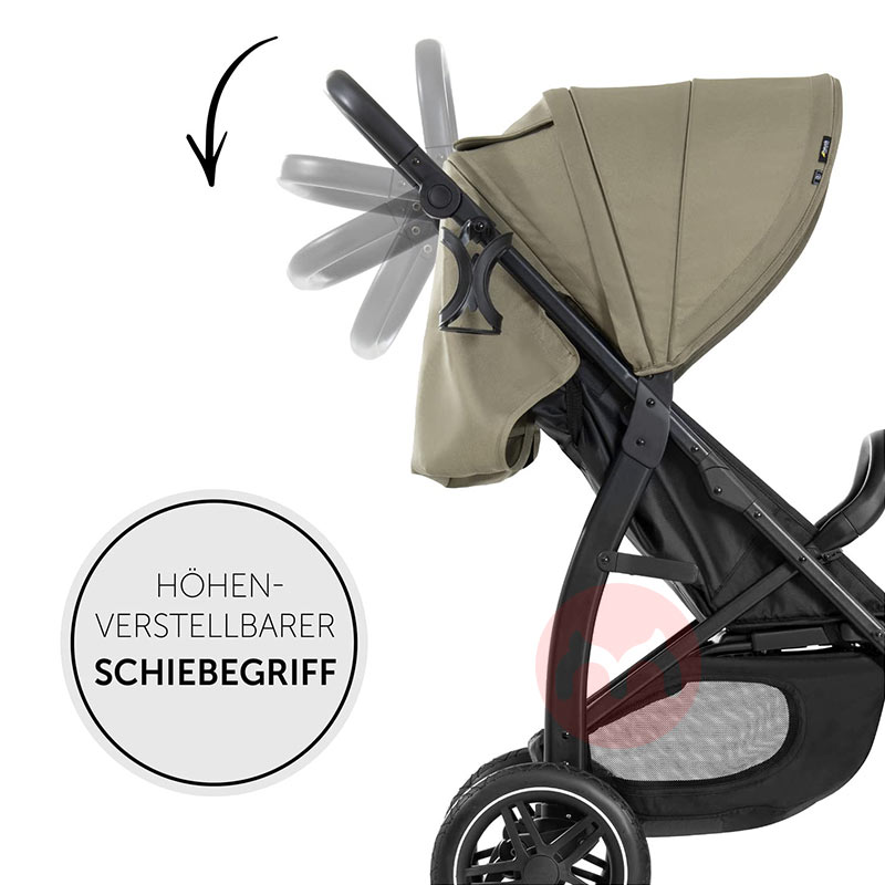 Perjalanan bayi hijau zaitun dengan cepat melipat ban besar