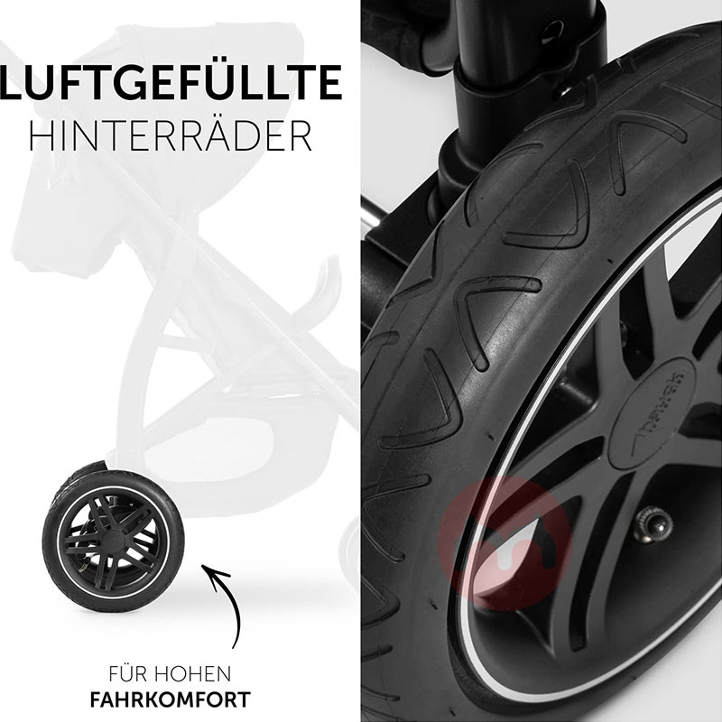 Hauck Perjalanan bayi hitam dengan cepat melipat ban besar