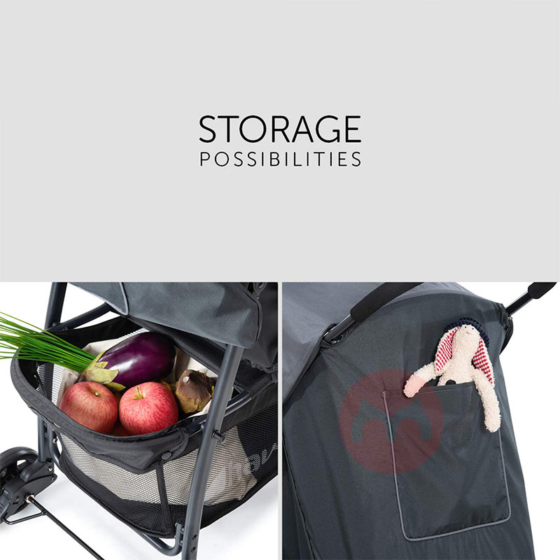 Pengendali bayi abu-abu yang melipat ringan