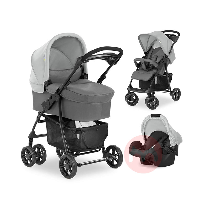 Hauck Tiga dalam satu pemandu bayi abu-abu yang bisa dipilih