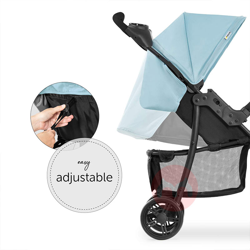 Hauck Tiga dalam satu baju biru bayi yang runtuh