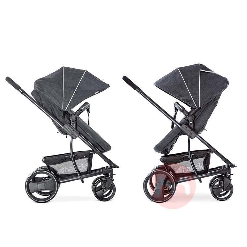Hauck Dua cara tiga dalam satu baju abu-abu baby stroller