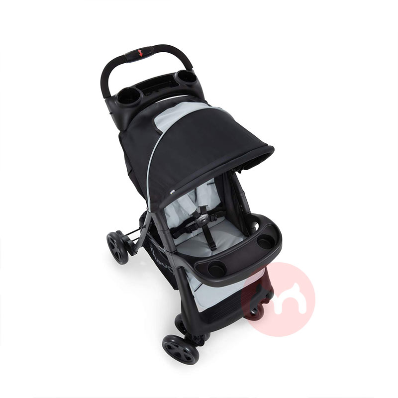 Hauck Pengendali bayi abu-abu hitam yang bisa dilipat kecil