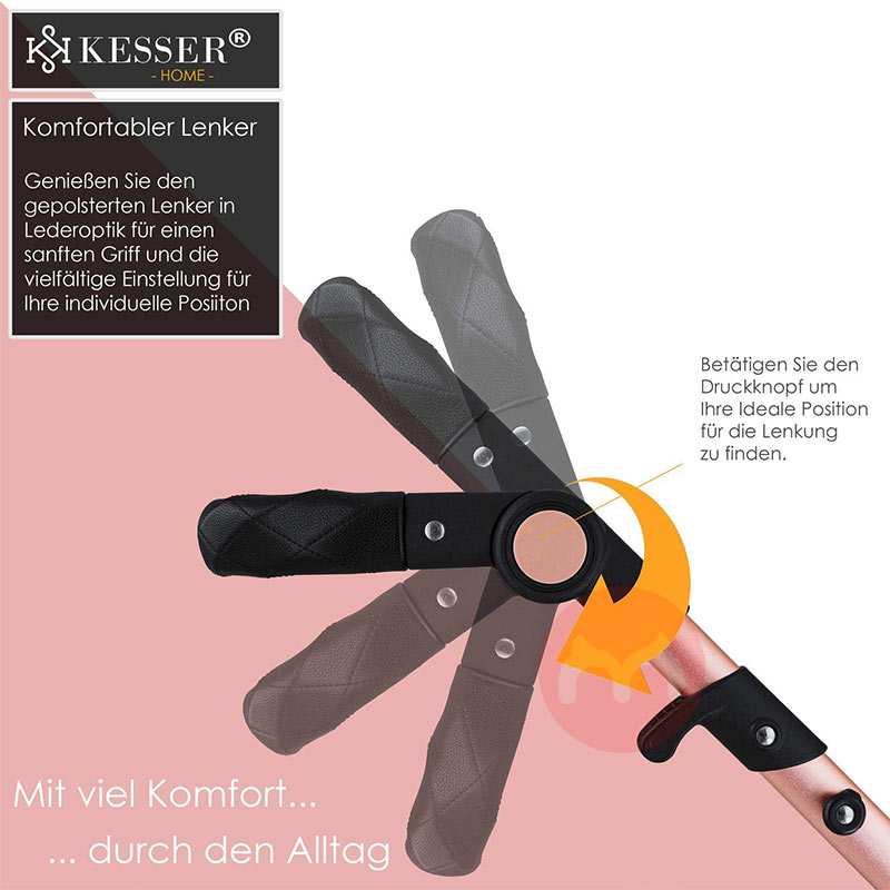 KESSER tiga dalam satu olahraga menyerap kejutan bayi stroller pakaian emas mawar