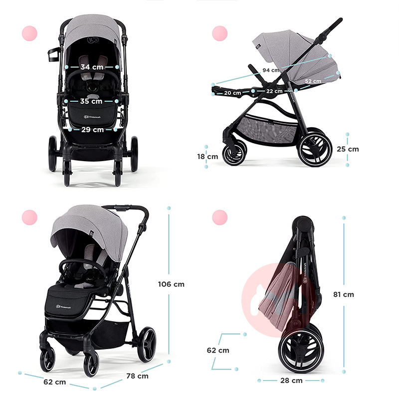 Kinderkraft Penyerapan kejutan dan pengantar bayi layar matahari