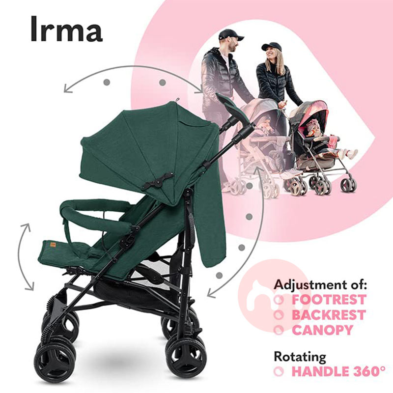 Lionelo Pengendali bayi hijau melipat ringan