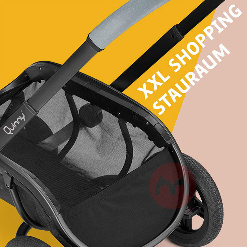 Quinny Pengendali bayi biru yang bisa dibawa dengan keranjang belanja besar