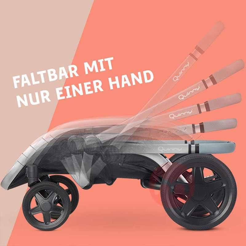 Quinny Pengendali bayi biru yang bisa dibawa dengan keranjang belanja besar