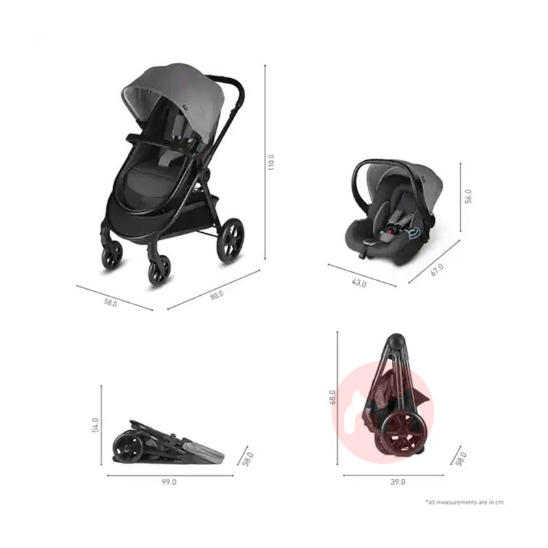 Cybex Tiga dalam satu paket kombinasi biru baby stroller
