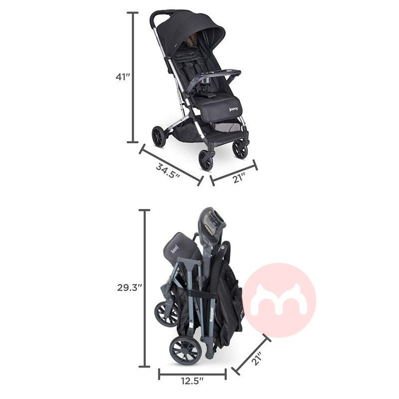 Joovy Pengendali bayi abu-abu dengan latar