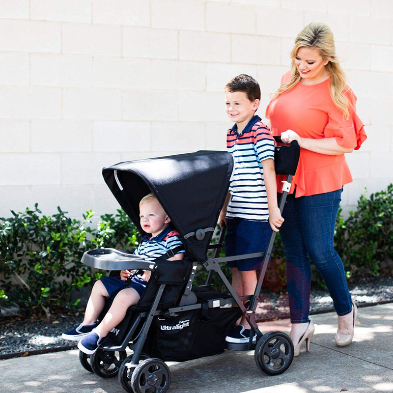 Joovy Perjalanan bayi hitam grafit kembar ultra ringan