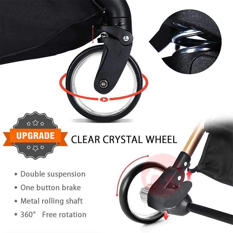 SONARIN Membawa satu tangan melipat khaki baby stroller