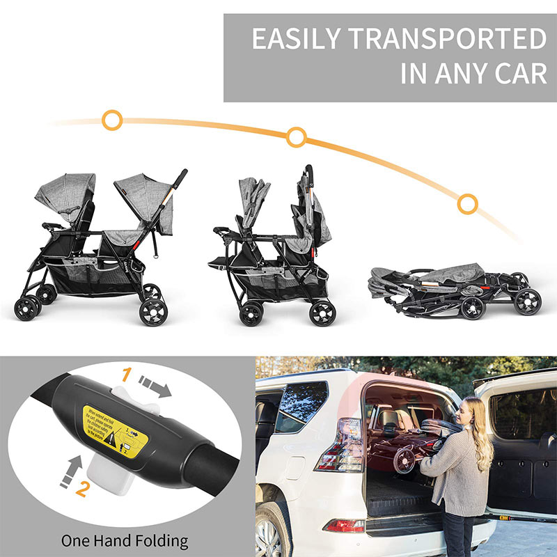 Besrey Perjalanan dua orang di depan dan belakang