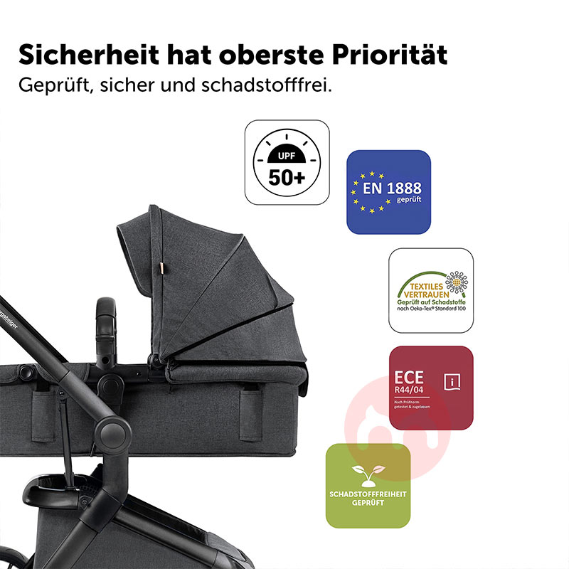 Bergsteiger Tiga dalam satu baju abu-abu pengembara bayi