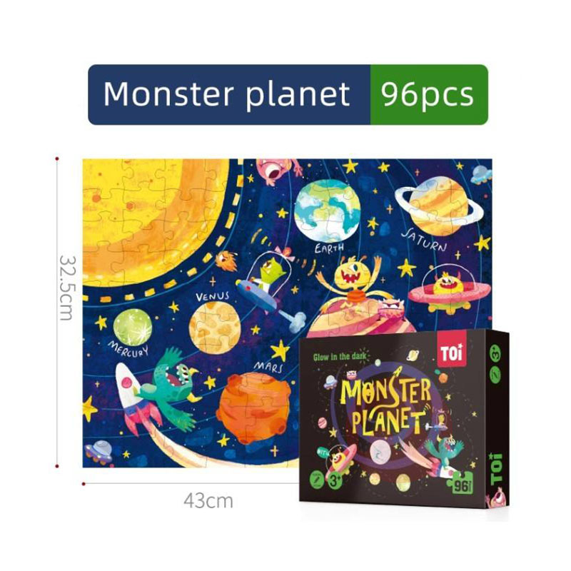 TOI Puzzle kartun fluorescen bayi mainan pendidikan awal