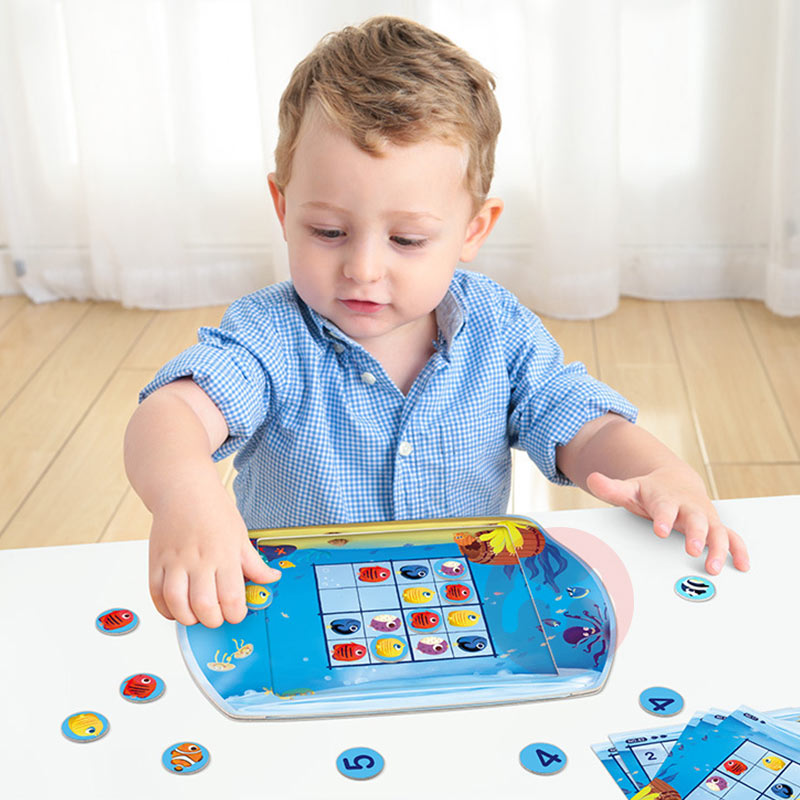 TOI Mainan papan Magnetik Sudoku untuk pendidikan awal anak-anak