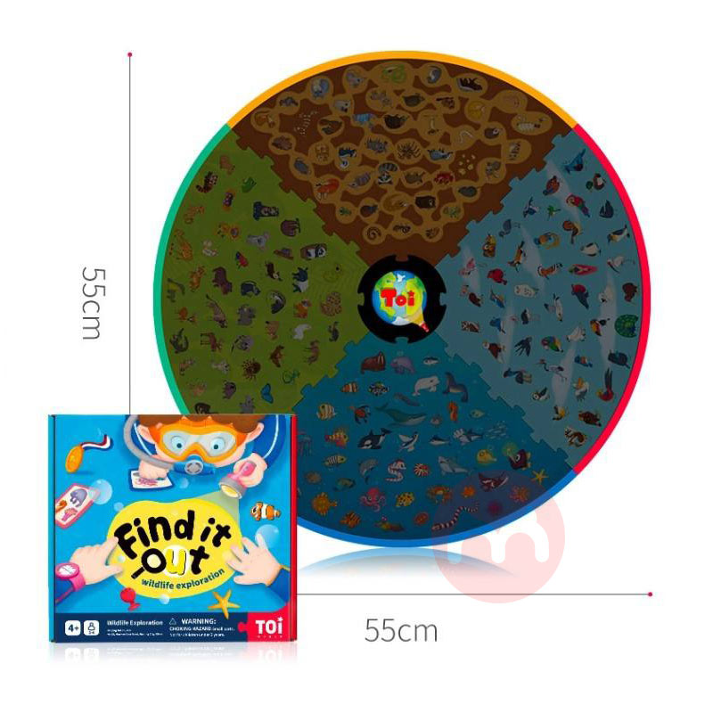TOI Permainan papan anak-anak dan mainan pendidikan awal dengan senter kecil