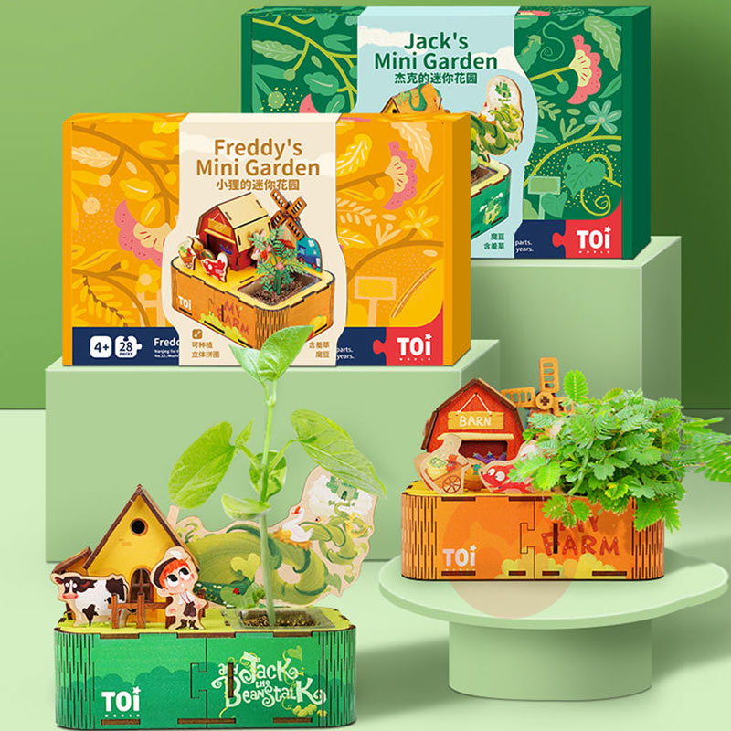 TOI Tinggi kebun menanam teka-teki jigsaw 3D