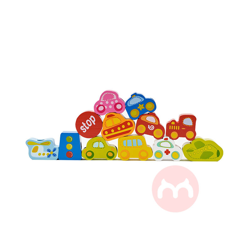 Classic World Permainan kayu mobil bayi