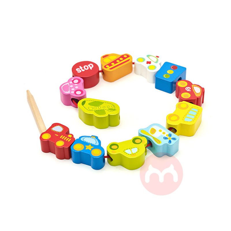 Classic World Permainan kayu mobil bayi