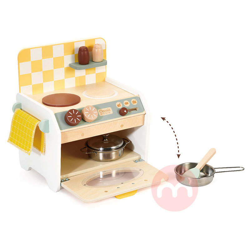 Classic World Wooden mini kitchen stove educational toys