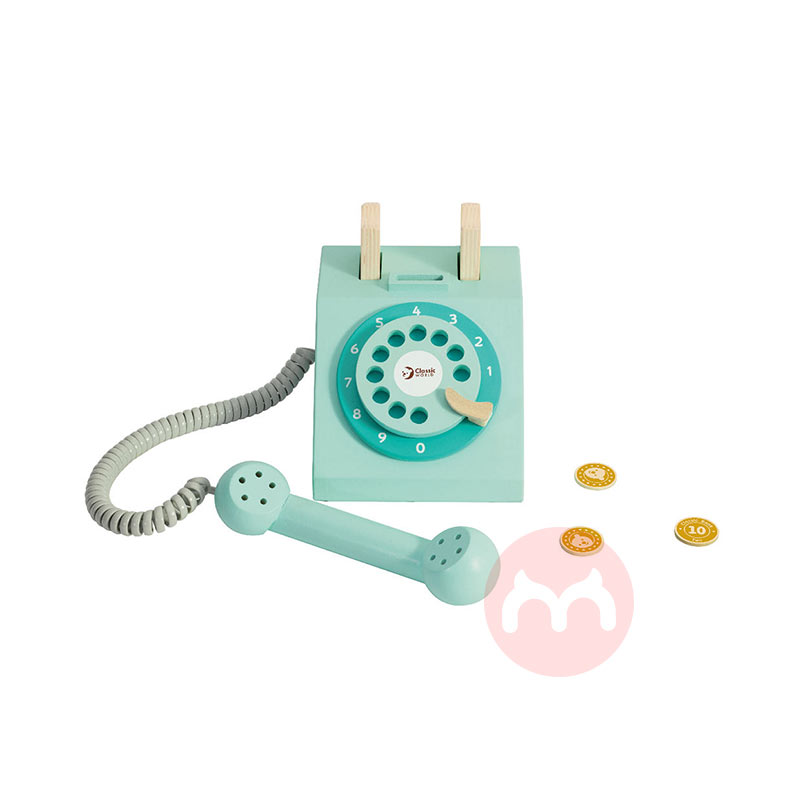 Classic World Mainan pendidikan bayi telepon kayu