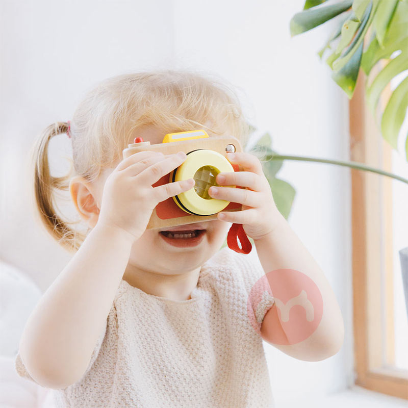 Classic World Kamera kayu mainan mini foto lucu