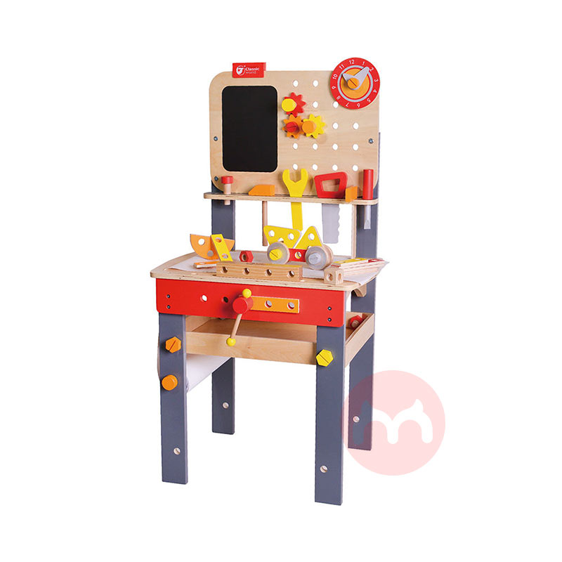 Classic World Permainan bayi karpet kayu