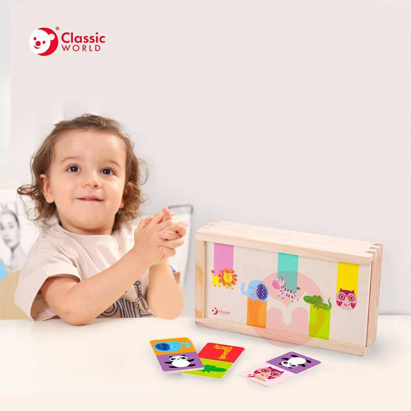 Classic World Mainan kartu teka-teki bayi