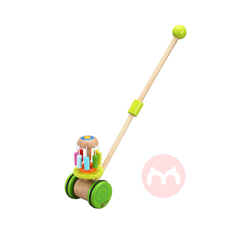 Classic World Wooden push-pull bayi mainan berjalan
