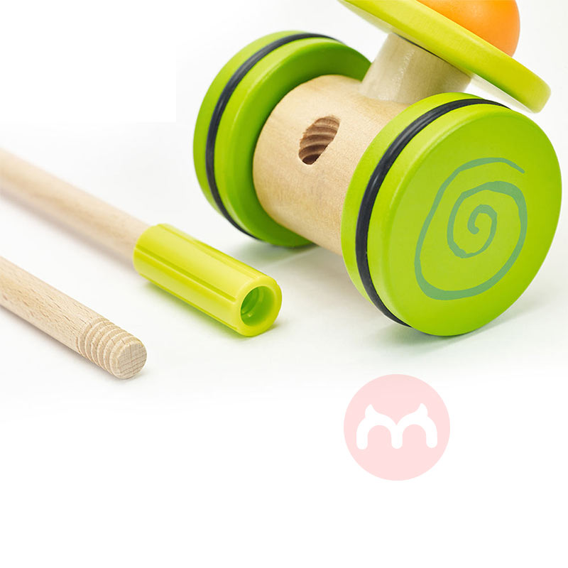 Classic World Wooden push-pull bayi mainan berjalan