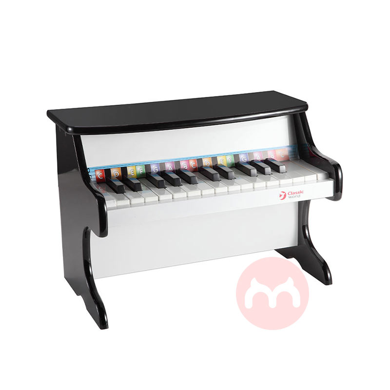 Classic World Piano anak hitam kayu