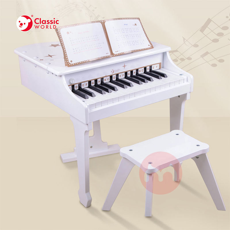 Classic World Piano elektronik putih segitiga anak