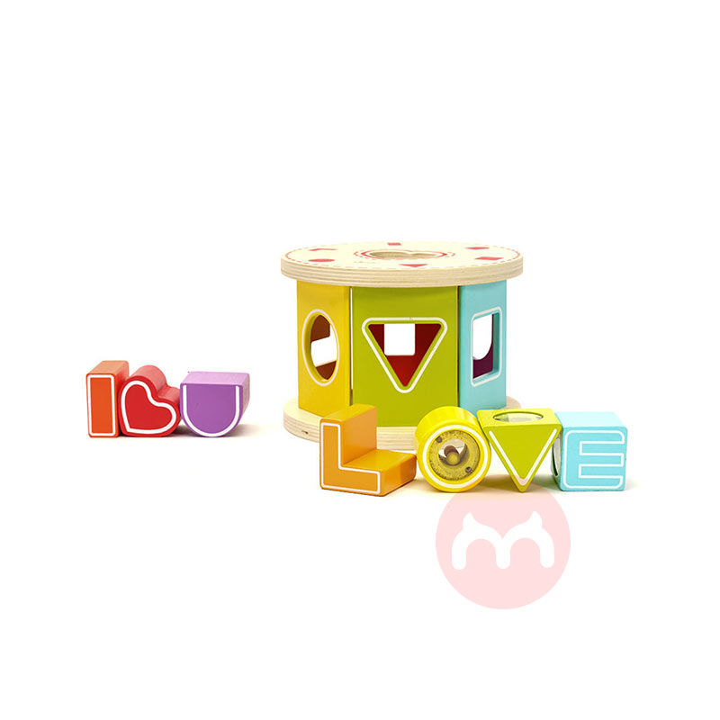 Classic World Identifikasikan warna dan bentuk mainan blok pembangunan pendidikan masa kecil