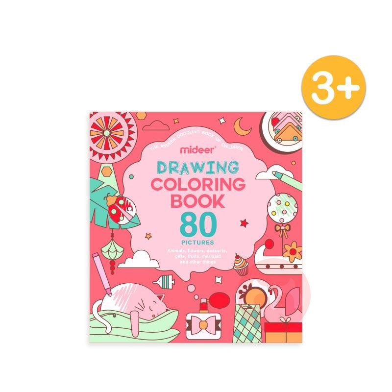 Mideer Buku gambar warna anak-anak