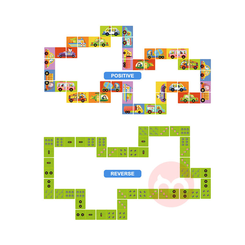 Mideer Pendidikan awal domino teka-teki dua sisi